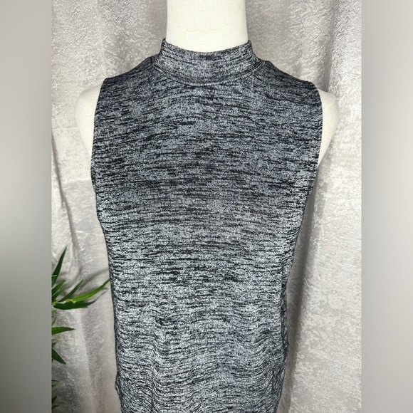 Rag & Bone Women’s Knit Spacedye Mock-Neck Muscle Tee Gray Sz S - Picture 2 of 10